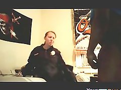 Female Police Officer In Uniform Fucks Her Black Bf